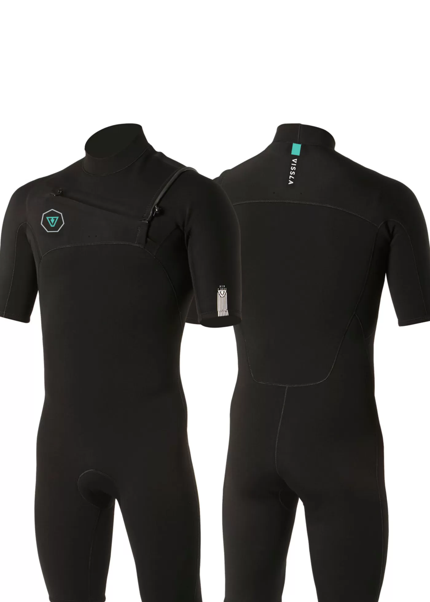 Vissla 7 Seas 2-2 Short Sleeve Chest Zip Spring Suit< Spring Suits | 7 Seas Wetsuits