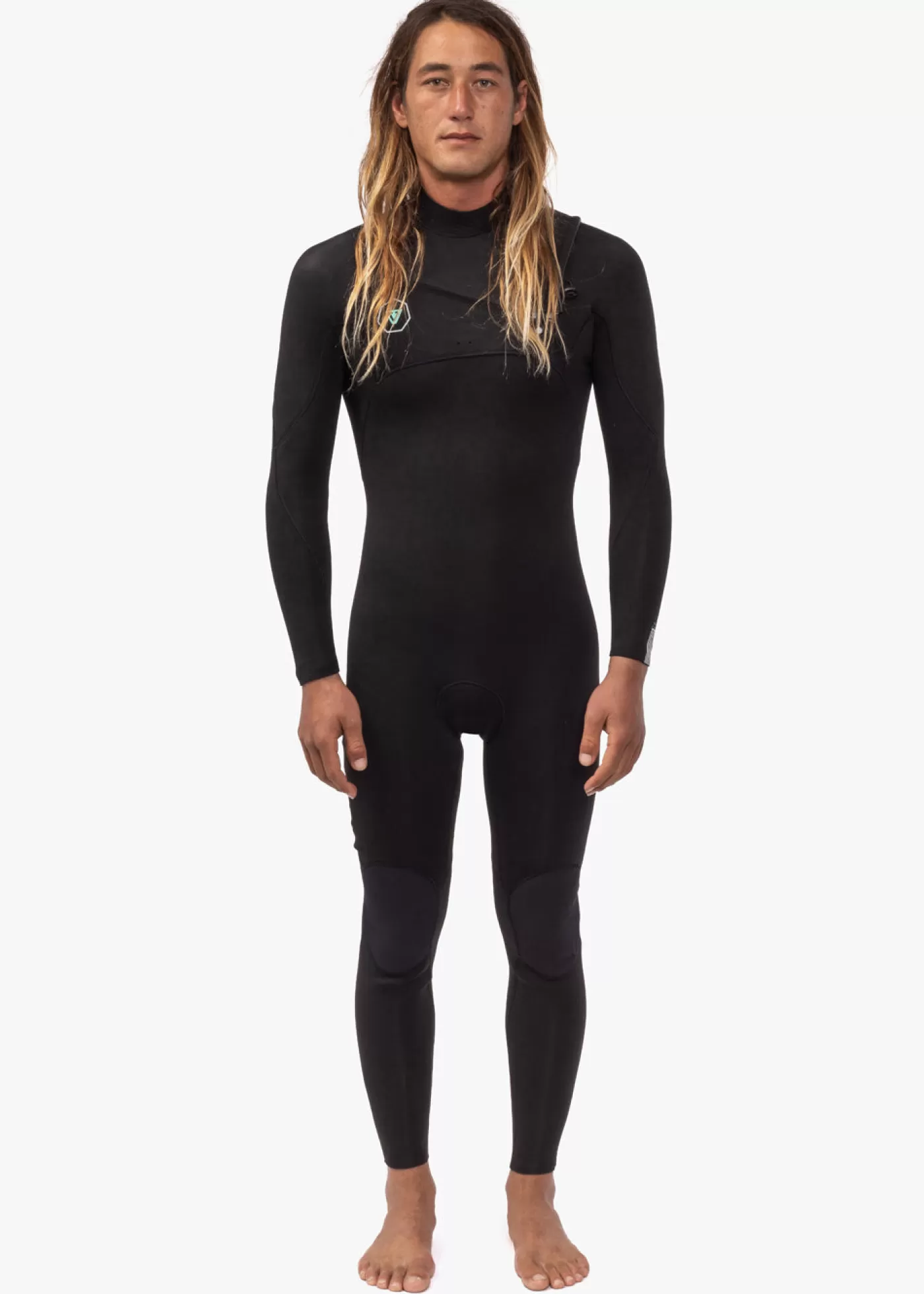 Vissla 7 Seas 4-3 Full Chest Zip Wetsuit - with Jade Logos< Gifts Over $100 | 7 Seas Wetsuits