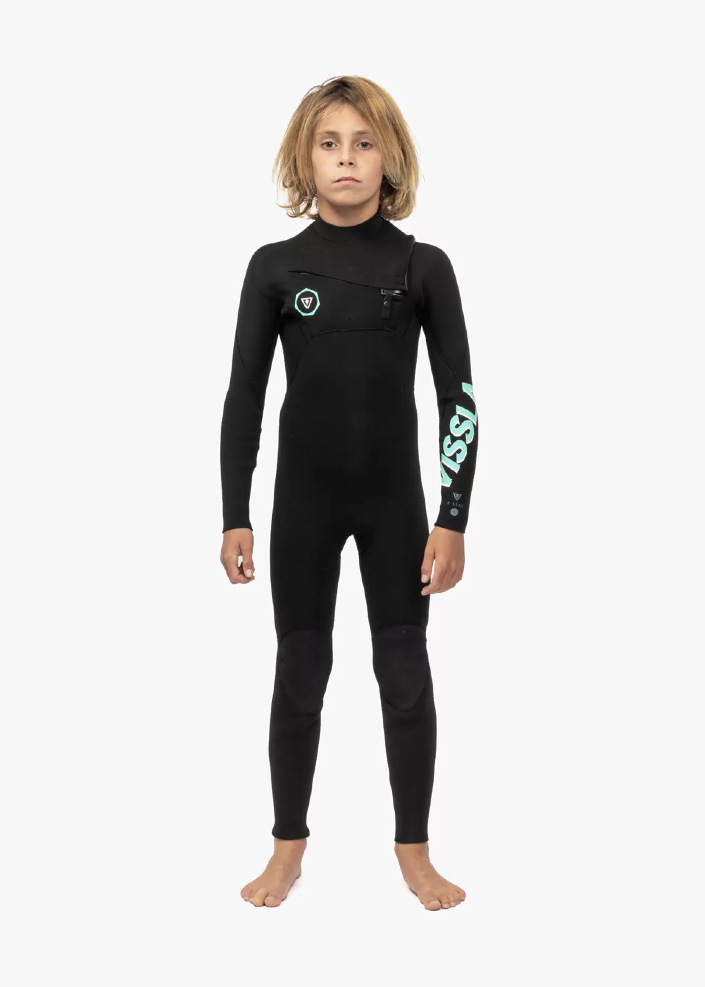 Vissla 7 Seas Boys 3-2 Full Chest Zip Wetsuit< Boys | Youth