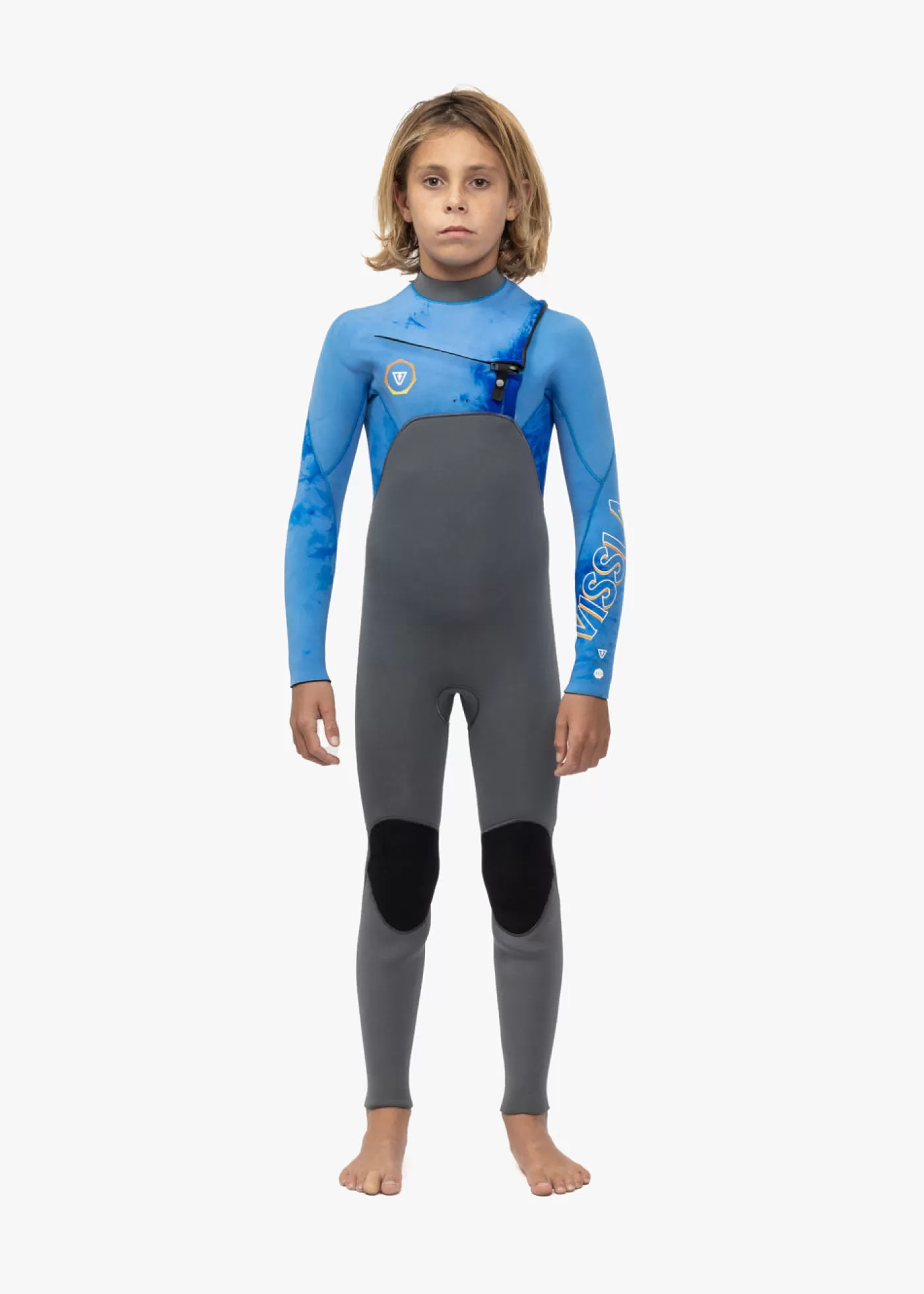 Vissla 7 Seas Boys 3-2 Full Chest Zip Wetsuit< Boys | Youth