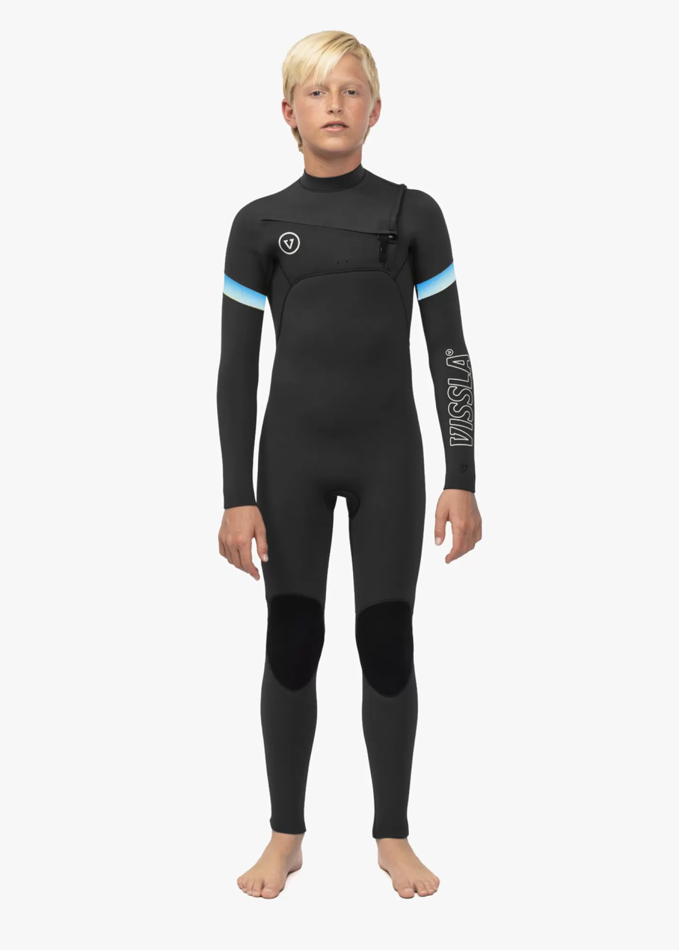 Vissla 7 Seas Boys Raditude 3-2 Full Chest Zip Wetsuit< Boys | Youth