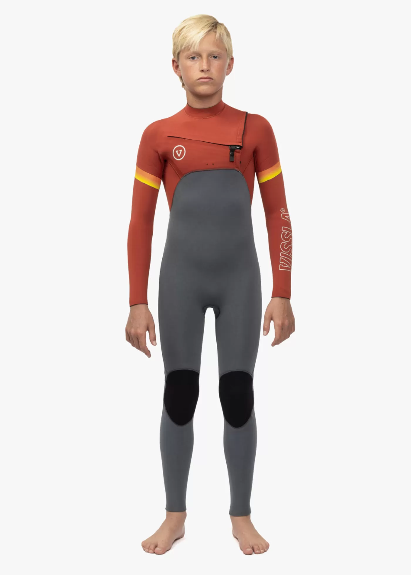 Vissla 7 Seas Boys Raditude 3-2 Full Chest Zip Wetsuit< Boys | Youth