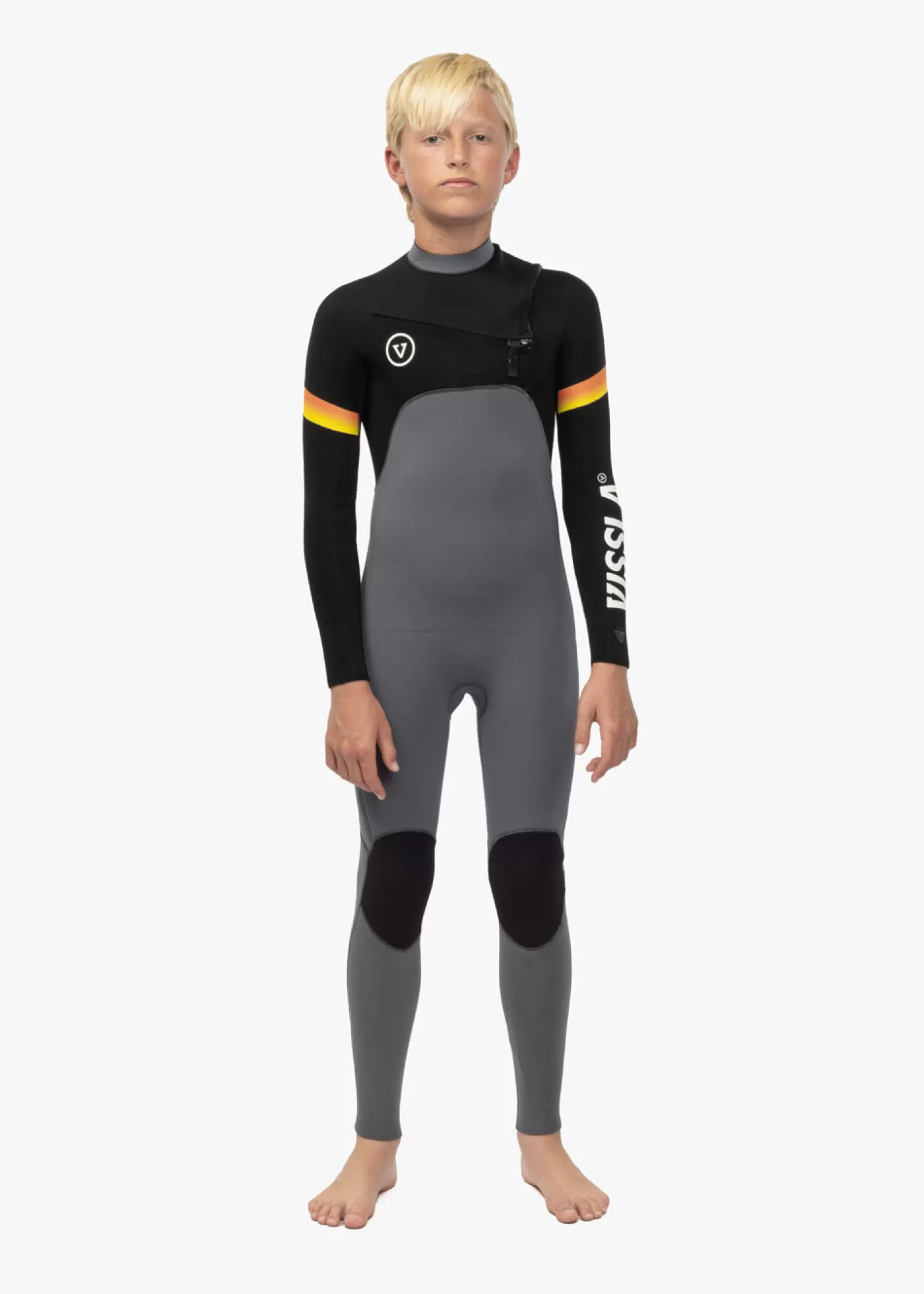 Vissla 7 Seas Boys Raditude 3-2 Full Chest Zip Wetsuit< Boys | Youth