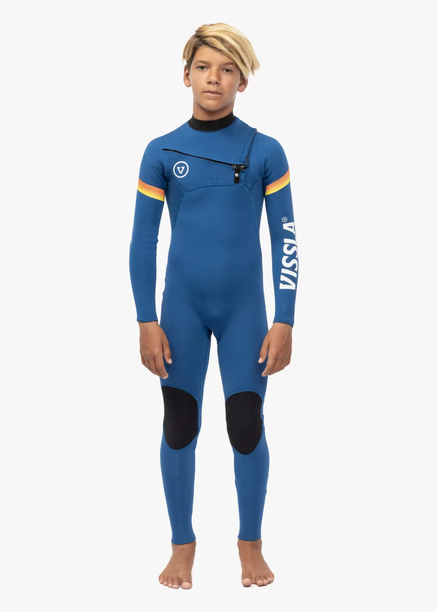 Vissla 7 Seas Boys Raditude 4-3 Full Chest Zip Wetsuit< Gifts for Groms | Boys