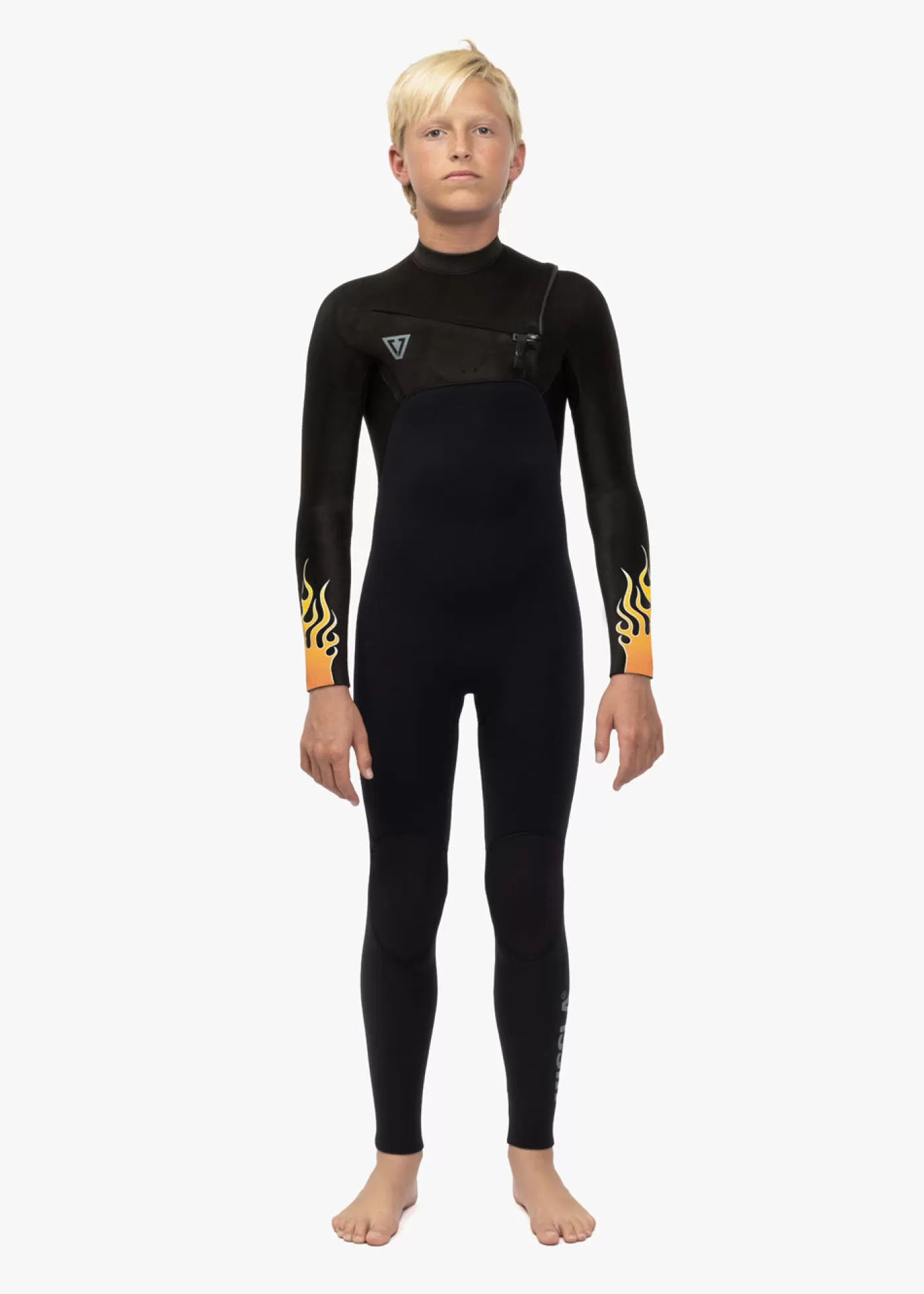 Vissla High Seas Boys Fire 3-2 Full Chest Zip Wetsuit< Gifts for Groms | Boys