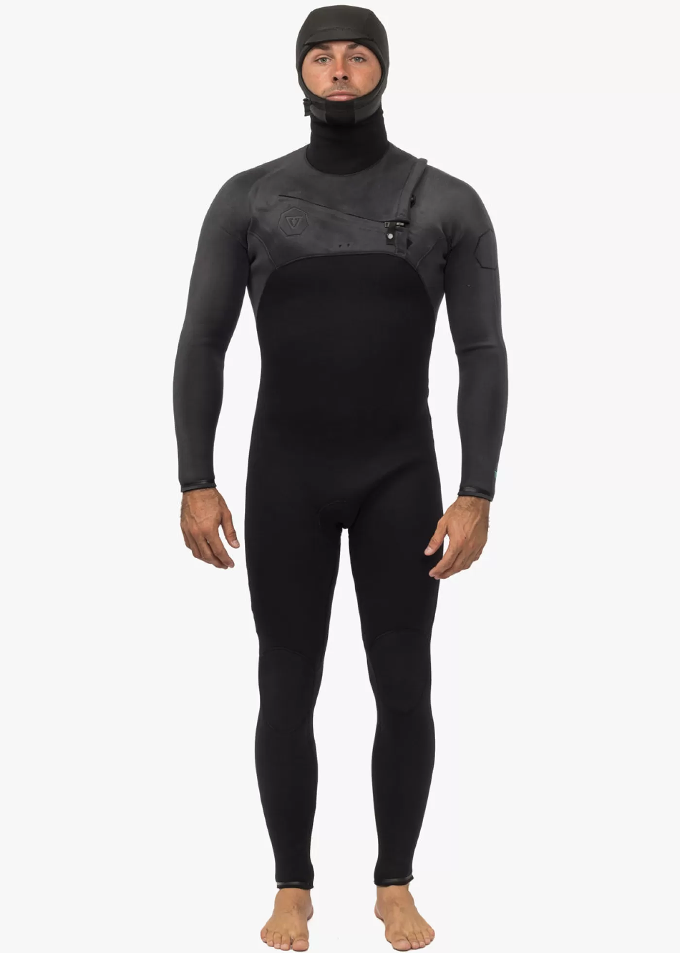 Vissla High Seas II 4-3 Full Hooded Chest Zip Wetsuit< Cold Weather Gifts | Hooded Wetsuits