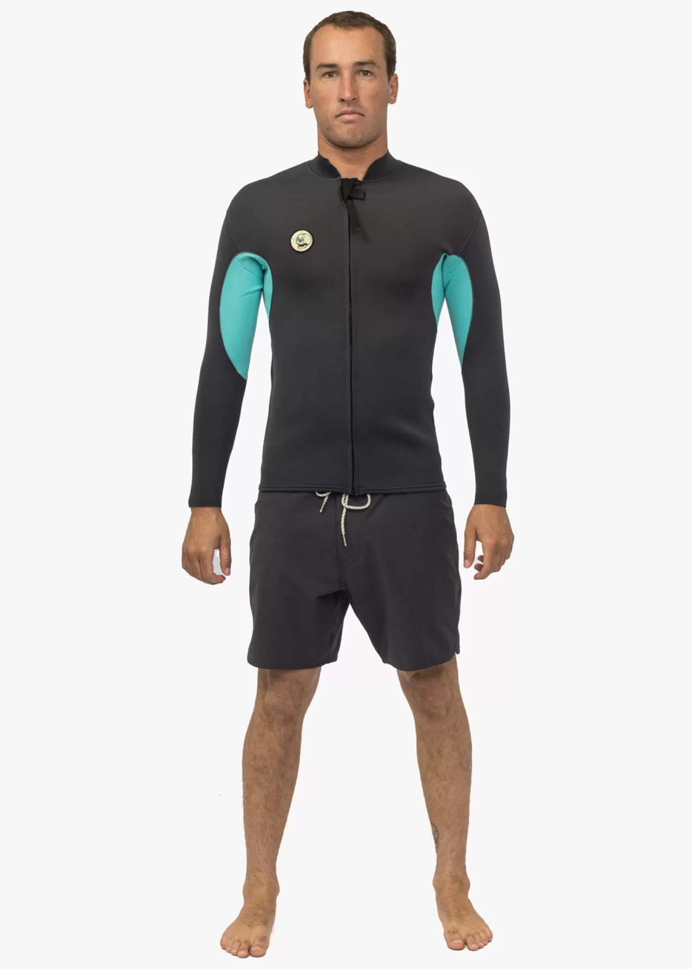 Vissla Solid Sets 2MM Front Zip Wetsuit Jacket< Solid Sets Collection | Wetsuit Tops & Lycra